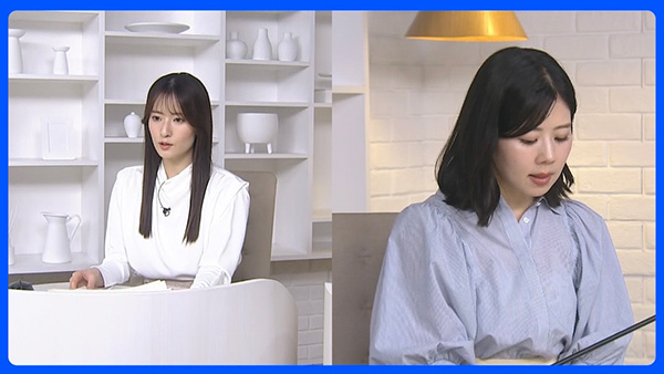 具嶋＆三上キャスター