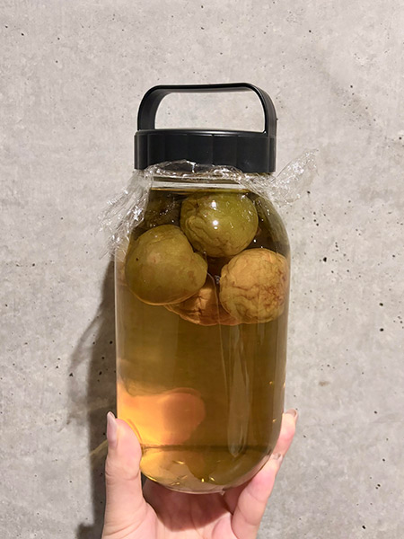 母特製の梅シロップ