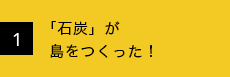 「石炭」が島をつくった!