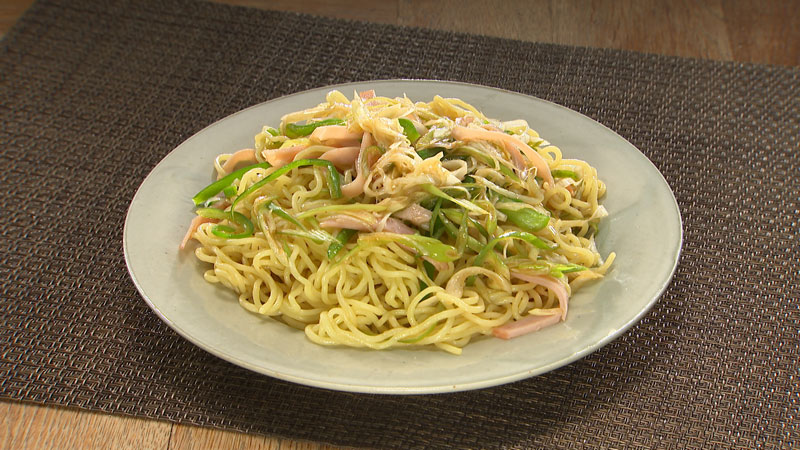 ◾︎レンチン長ネギ和え麺