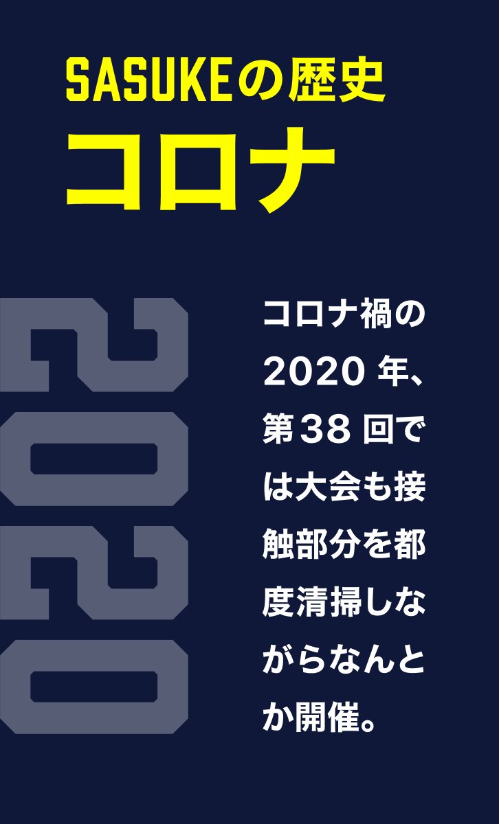 SASUKEの歴史 コロナ